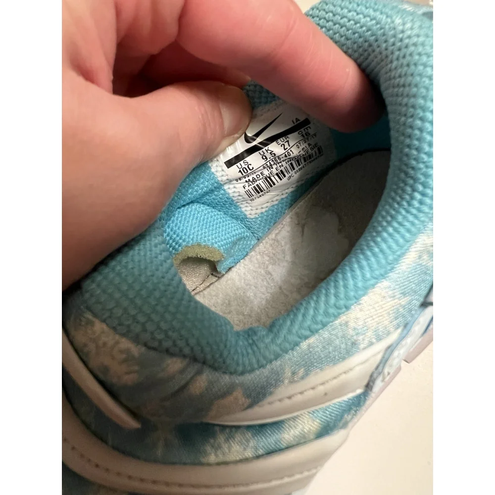 Nike Dynamo Blue Slip On Baby/ Toddler Girls Size 10c Tennishoes Sneakers Preown